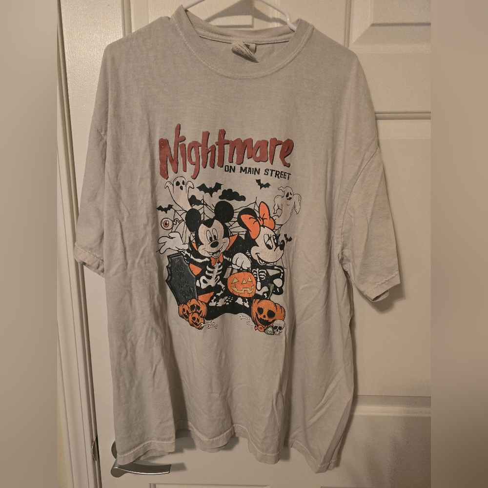Disney Nightmare on Main Street Gray T-Shirt